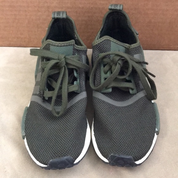 ADIDAS NMD OLIVE GREEN WOMEN SNEAKERS SIZE 5 US - Picture 2 of 7